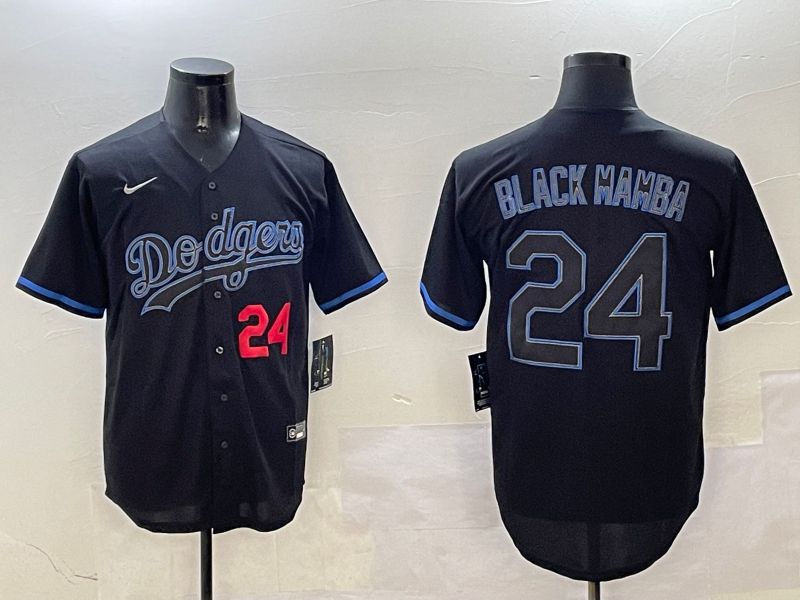 Men Los Angeles Dodgers 24 Black Mamba Black Classic Edition 2025 Nike MLB Jersey style 6
